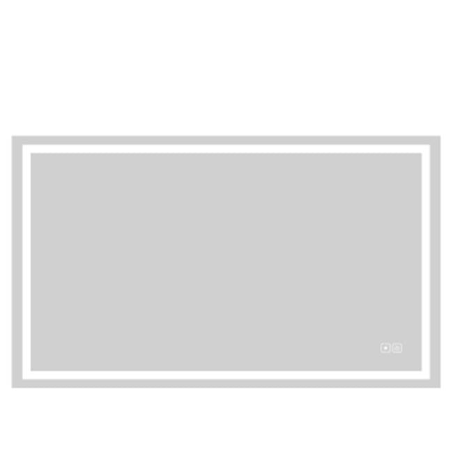 Madeli - Madeli Serenity Lighted Slique Mirror, 72'' x 42'' x 7/8'', Rectangular, 2700/4000K Temperature, Deffoger, Dimmable
