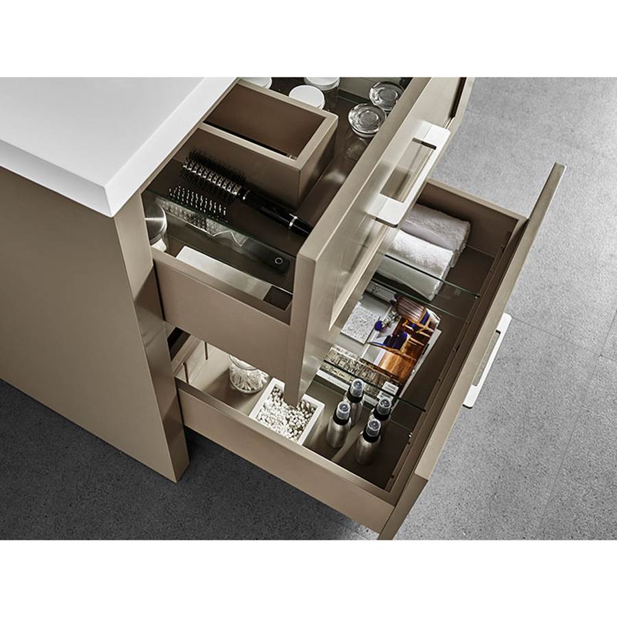 Madeli Retro 24'' Free Standing Vanity White/HW: Matte Black(MB)
