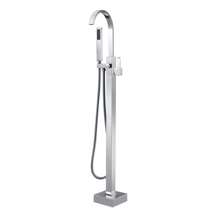 Maidstone - Contemporary Freestanding Faucet - Gooseneck - Chrome