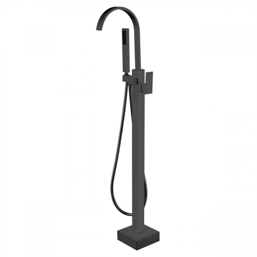 Maidstone - Contemporary Freestanding Faucet - Gooseneck - Matte Black