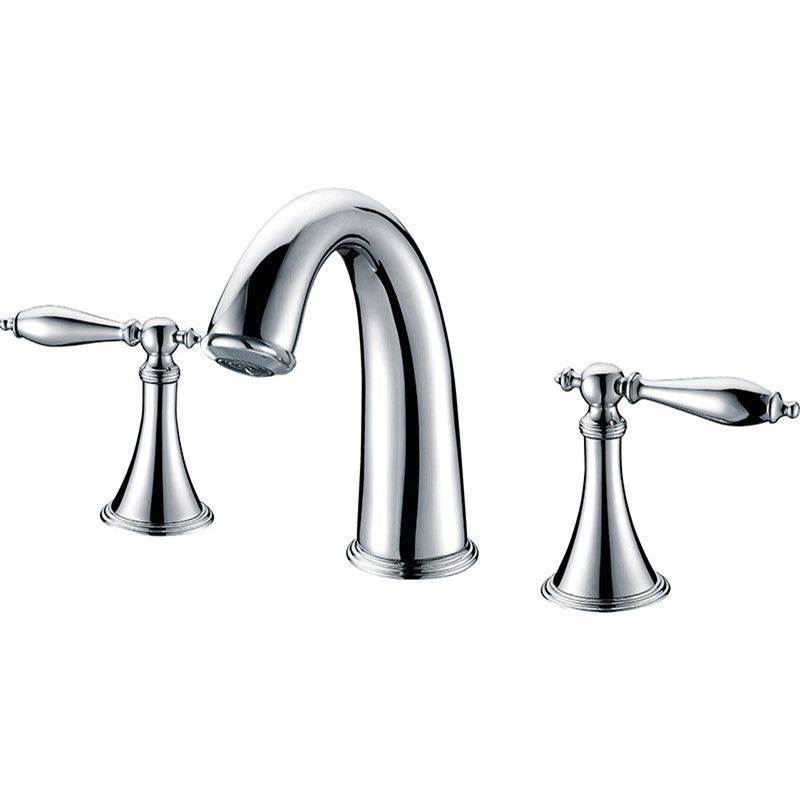 Maidstone - Jewel Deck Mount High Arc Roman Faucet - Chrome