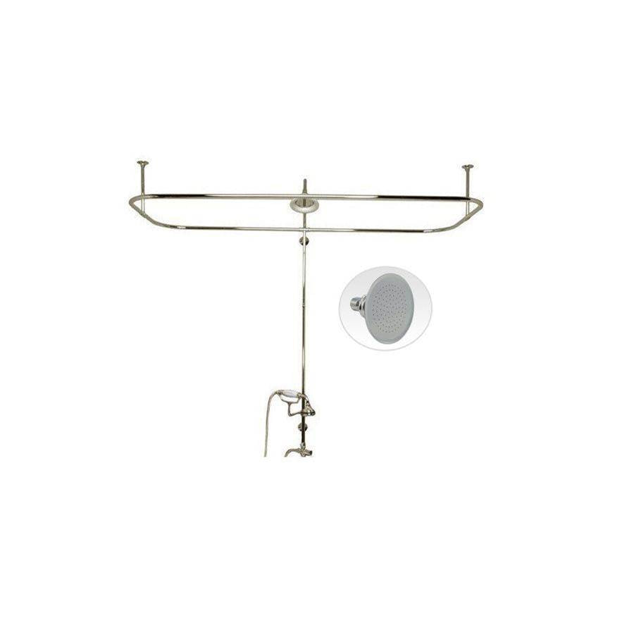 Maidstone - Clawfoot Tub End Mount Shower Conversion Kit Shower Enclosure Kit - Oil Rubbed Bronze