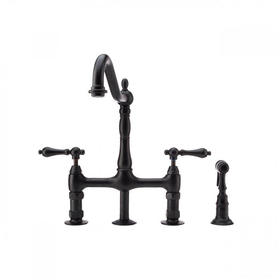 Maidstone - Adriana Sink Faucet - Bridge Style - Matte Black