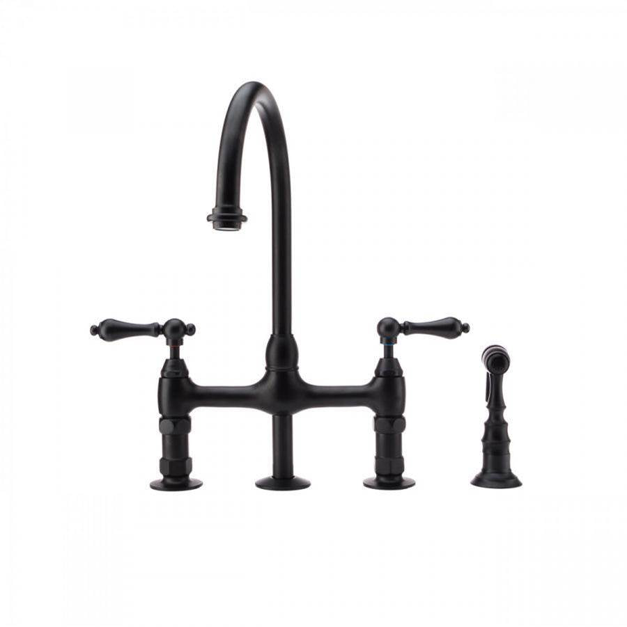 Maidstone - Bradford Sink Faucet - Bridge Style - Matte Black