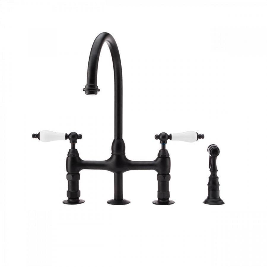 Maidstone - Bradford Sink Faucet - Bridge Style - Matte Black