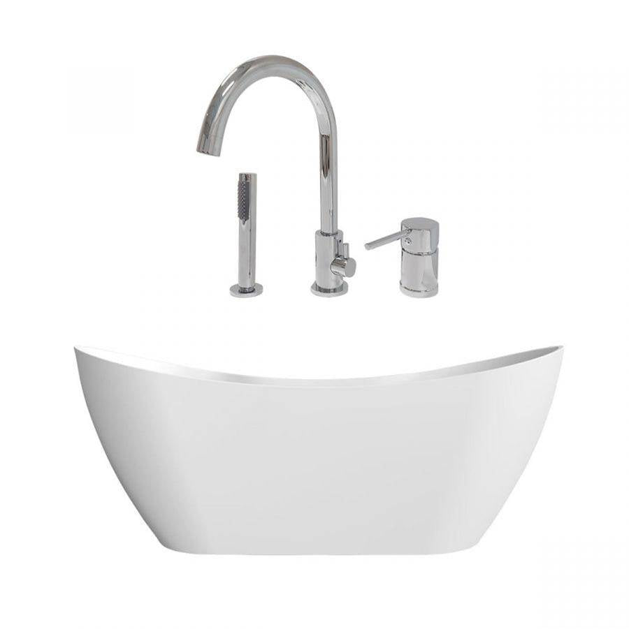 Maidstone - Wexler Acrylic Contemporary Tub - Chrome
