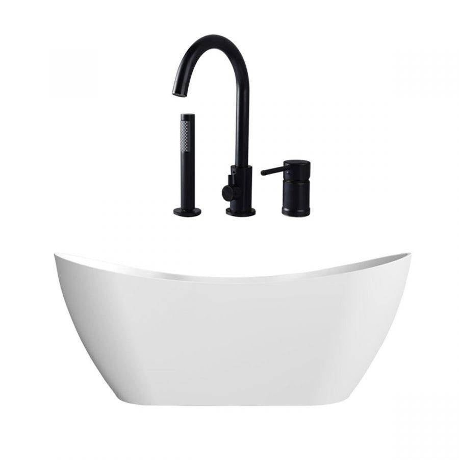Maidstone - Wexler Acrylic Contemporary Tub - Matte Black