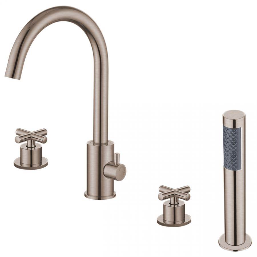 Maidstone - Roman Deck Mount Faucets - Brushed Nickel
