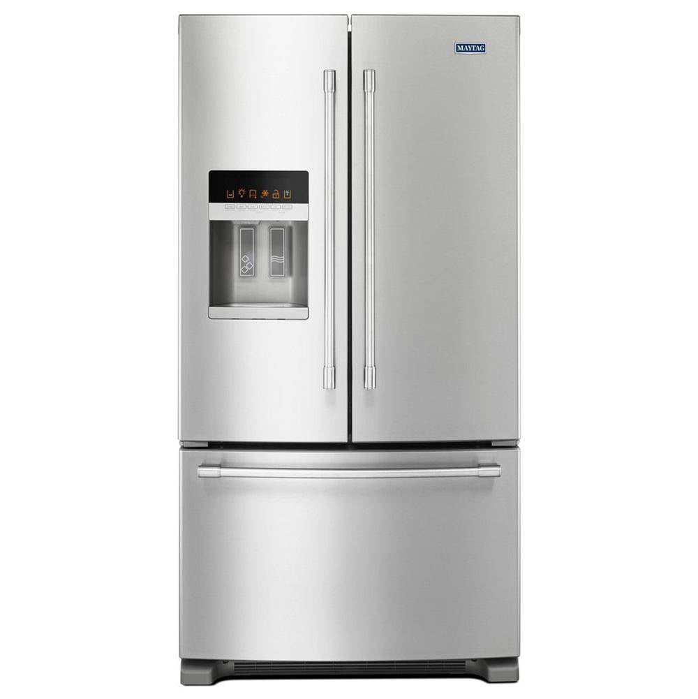 Maytag - 36- Inch Wide French Door Refrigerator with PowerCold Feature - 25 Cu. Ft. - Fingerprint Resistant Stainless Steel