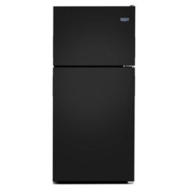 Maytag - 30-Inch Wide Top Freezer Refrigerator with PowerCold Feature- 18 Cu. Ft. - Black
