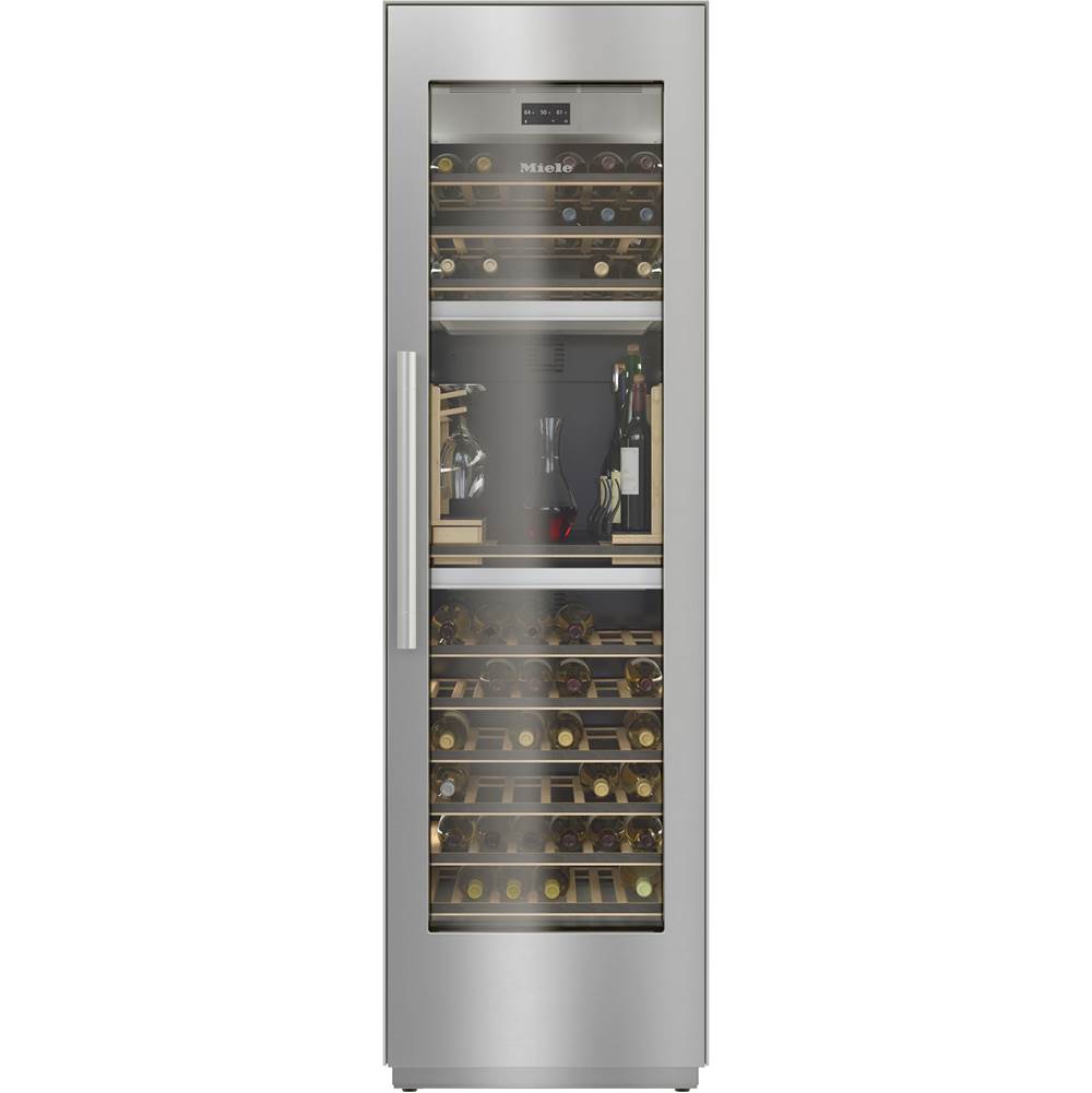 Miele - KWT 2662 SFS - 24'' MasterCool Wine Unit Sommelier (Clean Touch Steel) RH