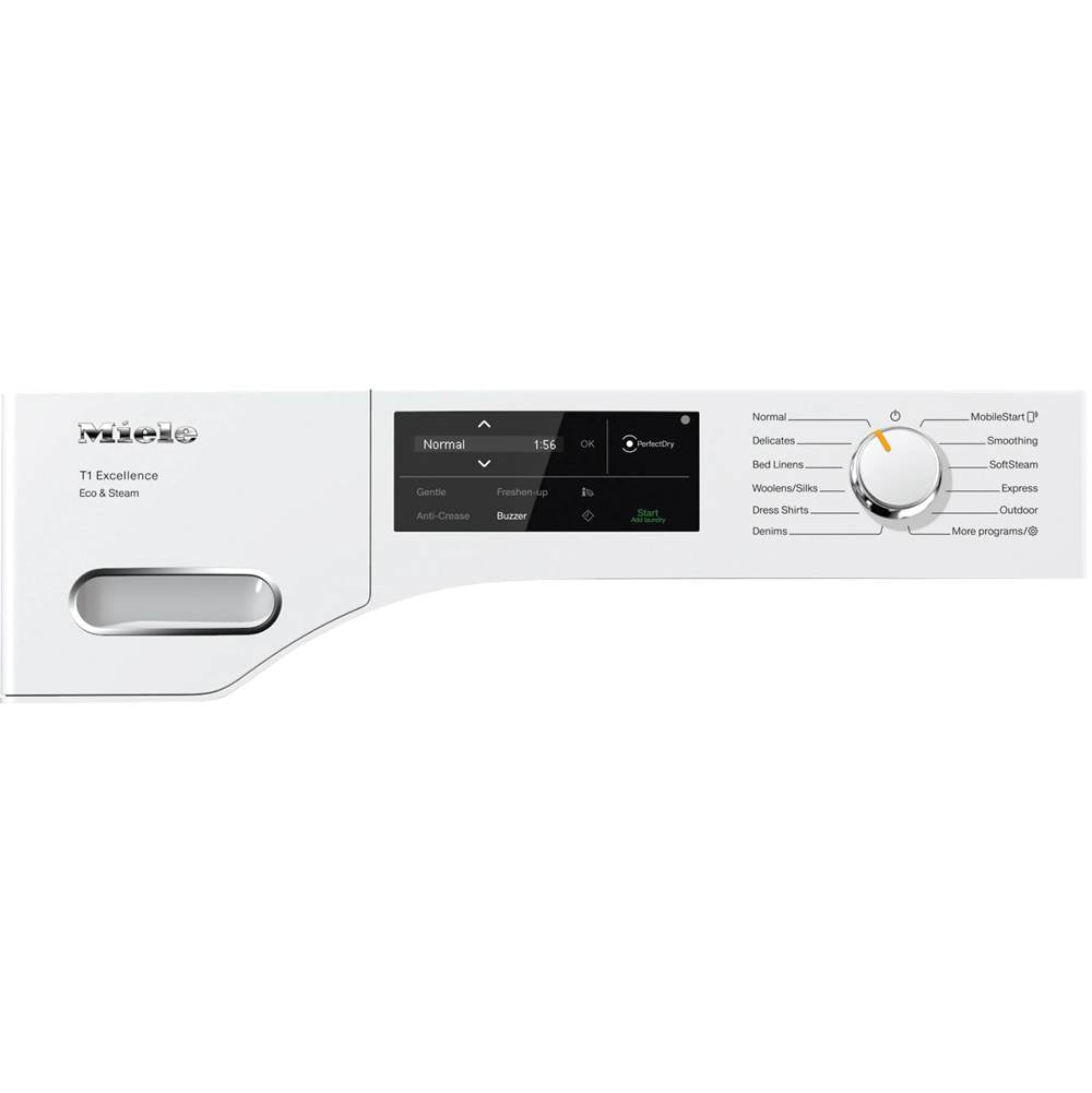 TXI680 WP Eco&Steam - 24'' T1 Dryer Heat Pump Sensortronic Glass Door WiFi (Lotus White)