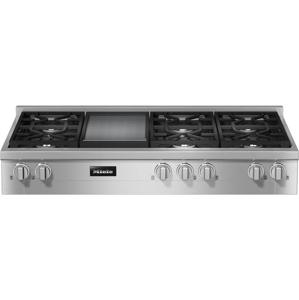 Miele - KMR 1356-3 LP GD - 48'' Rangetop 6 Burner/Griddle LP DirectSelect