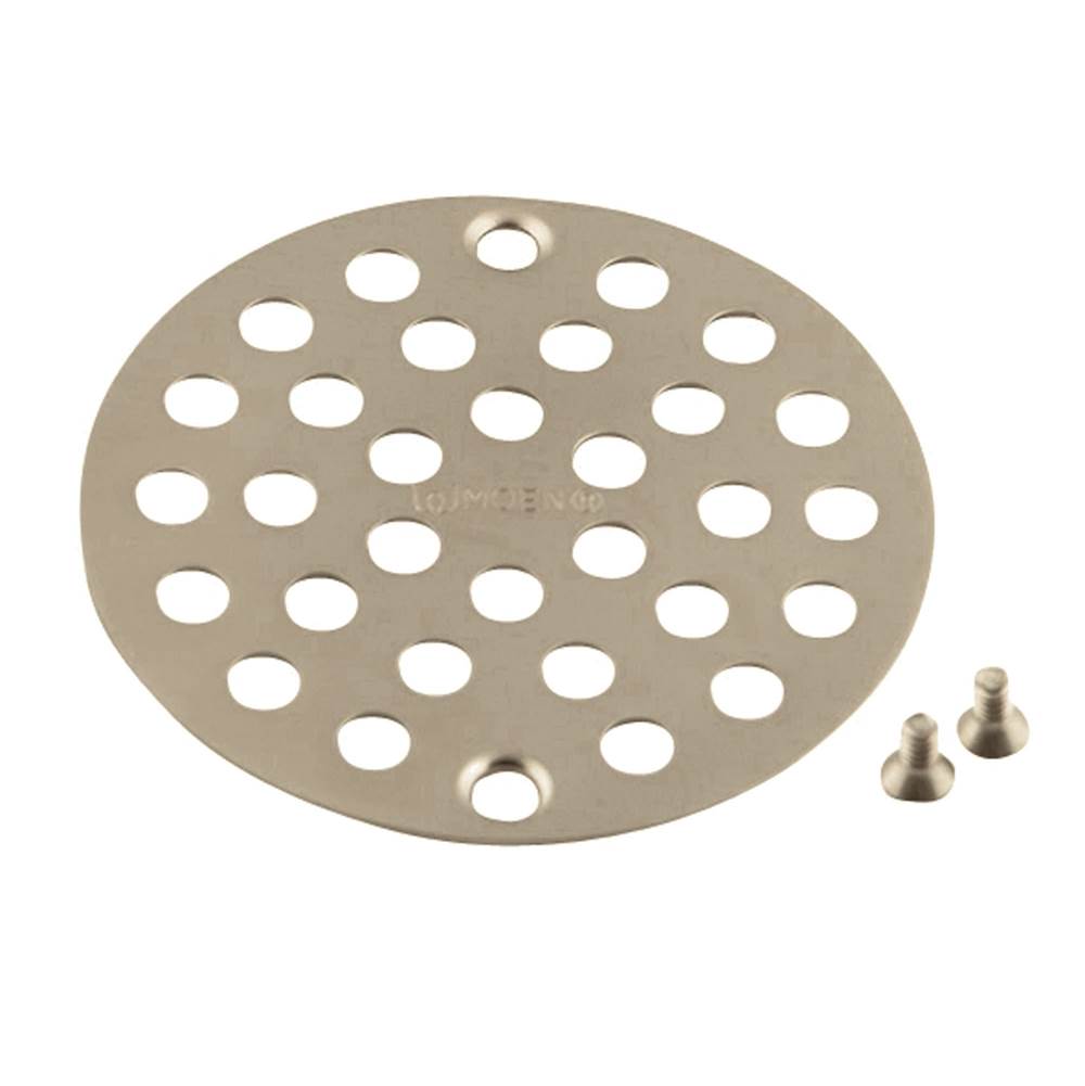 4-Inch Screw-In Shower Strainer Drain Cover, Brushed Gold