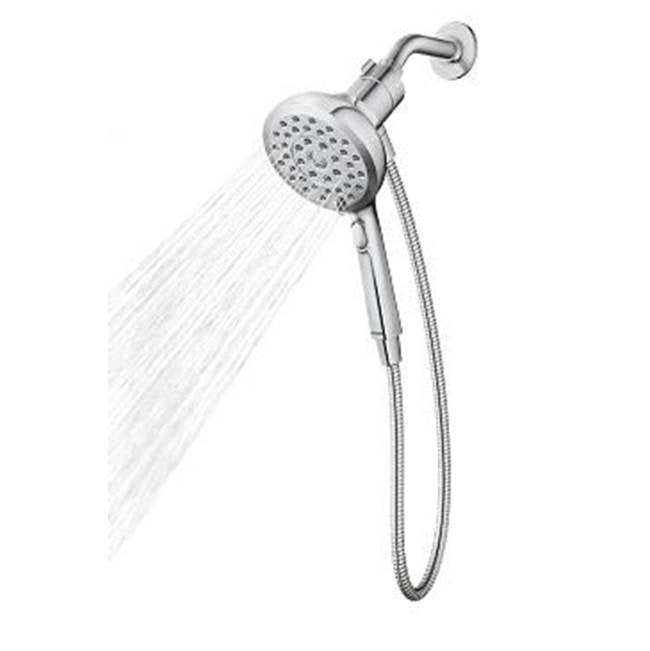 Moen - Chrome Eight-Function 5'' Diameter Spray Head Handshower - Chrome