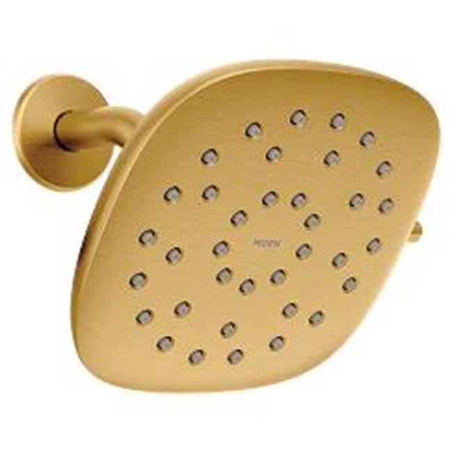 Moen - Brushed gold eight-function 6'' diameter spray head rainshower - Brushed Gold