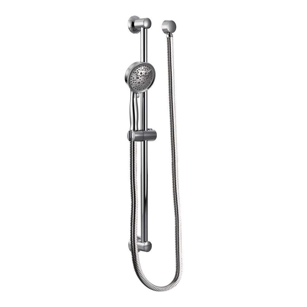 Eco-Performance Handheld Showerhead with 69-Inch-Long Hose Featuring 30-Inch Slide Bar, Chrome