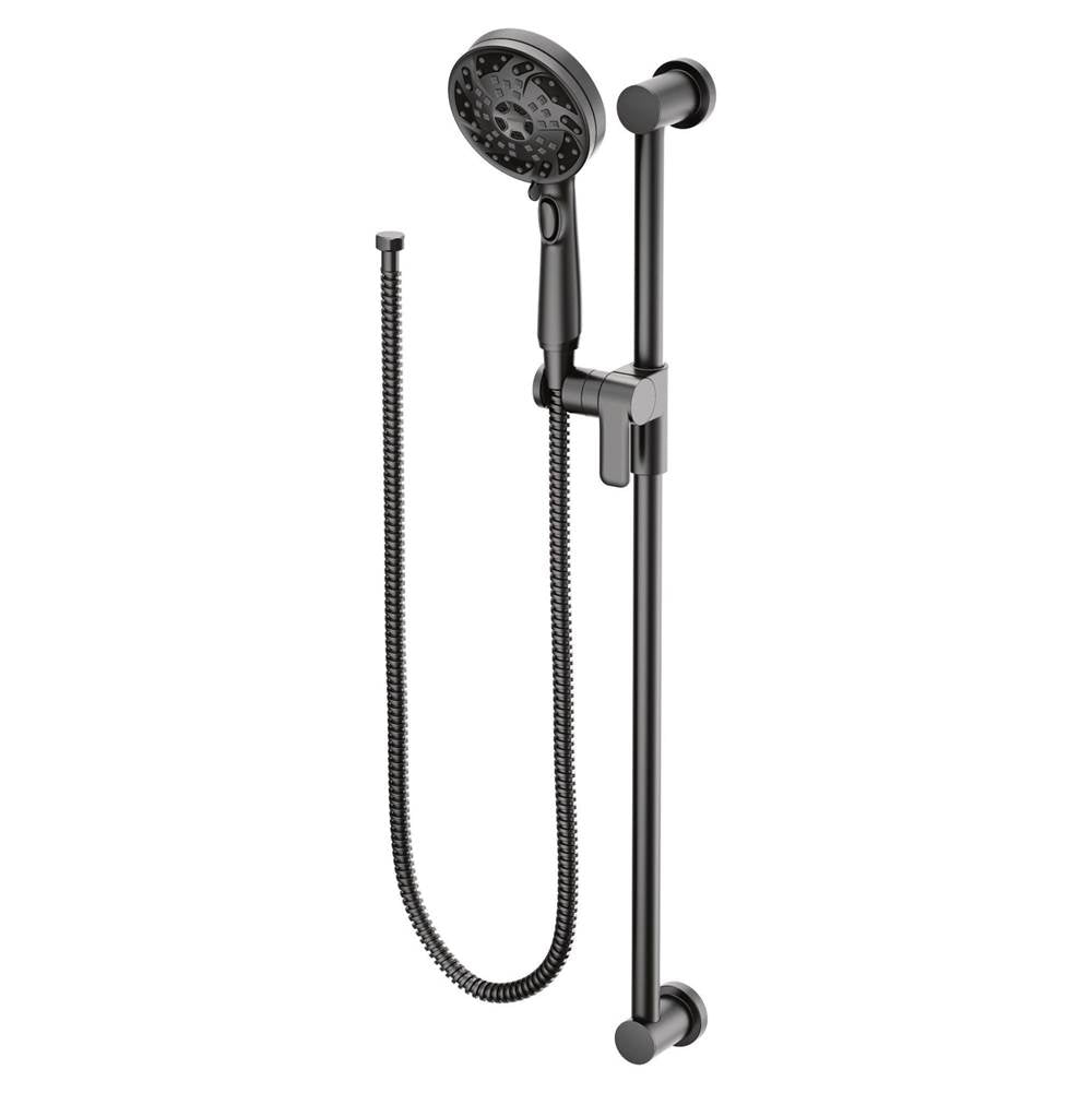 5-Function Massaging Handshower with Toggle Pause, Includes 30-Inch Slide Bar and 69-Inch Hose, Chrome