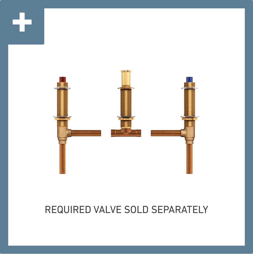 Genta LX 2-Handle Deck-Mount High Arc Roman Tub Faucet Trim Kit in Chrome (Valve Sold Separately)