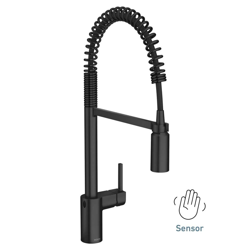 Moen 5923EWC Align Motionsense Wave Sensor Touchless One Handle Pre-Rinse Spring Kitchen Faucet, Brushed Gold