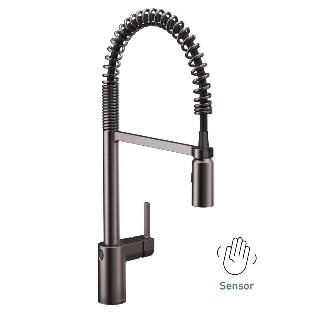 Moen 5923EWC Align Motionsense Wave Sensor Touchless One Handle Pre-Rinse Spring Kitchen Faucet, Brushed Gold