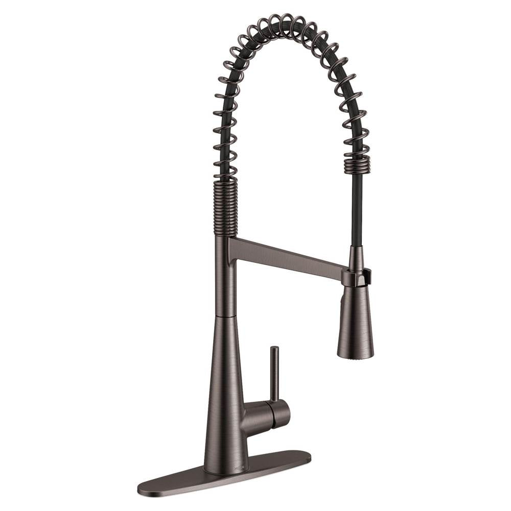 Sleek One Handle Pre-Rinse Spring Pulldown Kitchen Faucet with Power Boost, Chrome