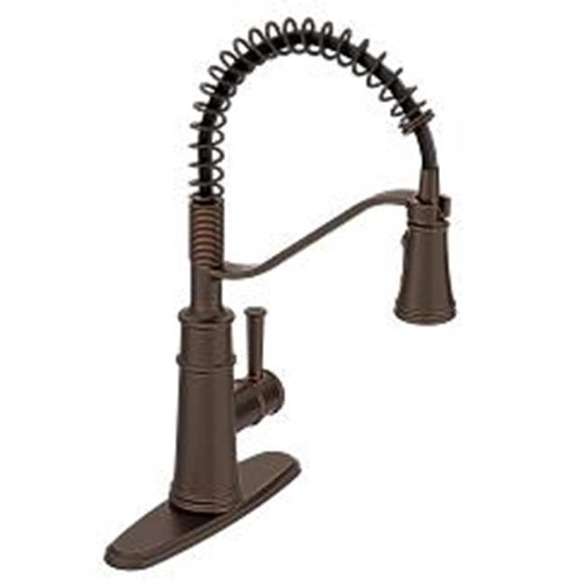 Moen - Oil Rubbed Bronze One-Handle Pulldown Kitchen Faucet - Oil Rubbed Bronze