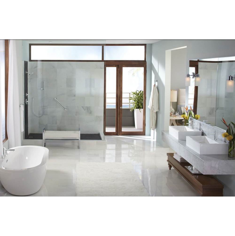 Brushed Nickel 42'' Designer Grab Bar