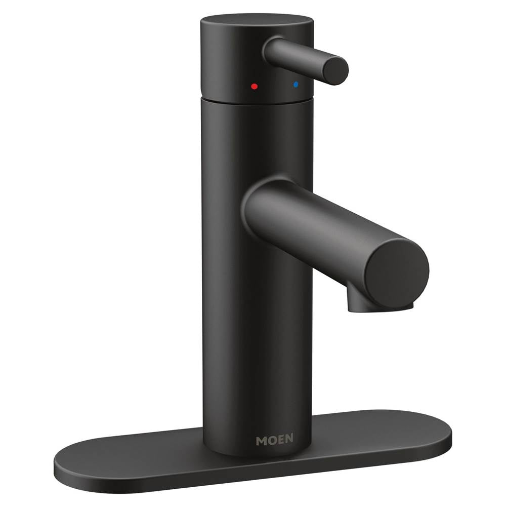 Align One-Handle Modern Bathroom Faucet with Drain Assembly and Optional Deckplate, Chrome