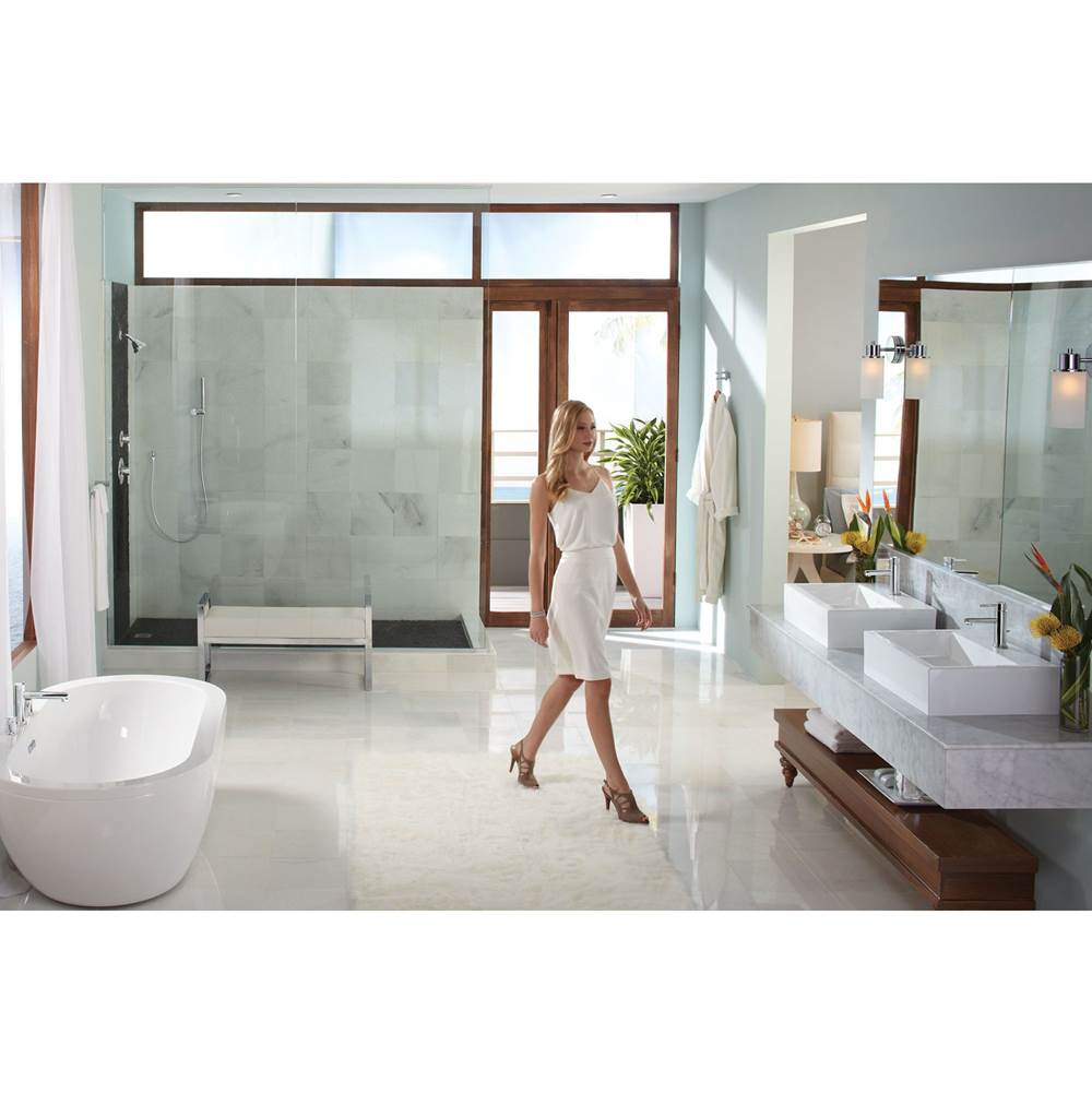 Align 2-Handle Deck Mount Roman Tub Faucet Trim Kit in Chrome (Valve Sold Separately)