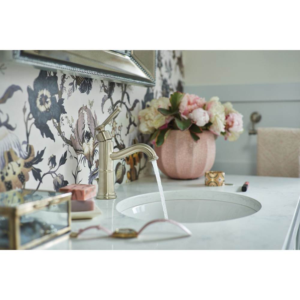 Belfield One-Handle Bathroom Sink Faucet with Drain Assembly and Optional Deckplate, Chrome