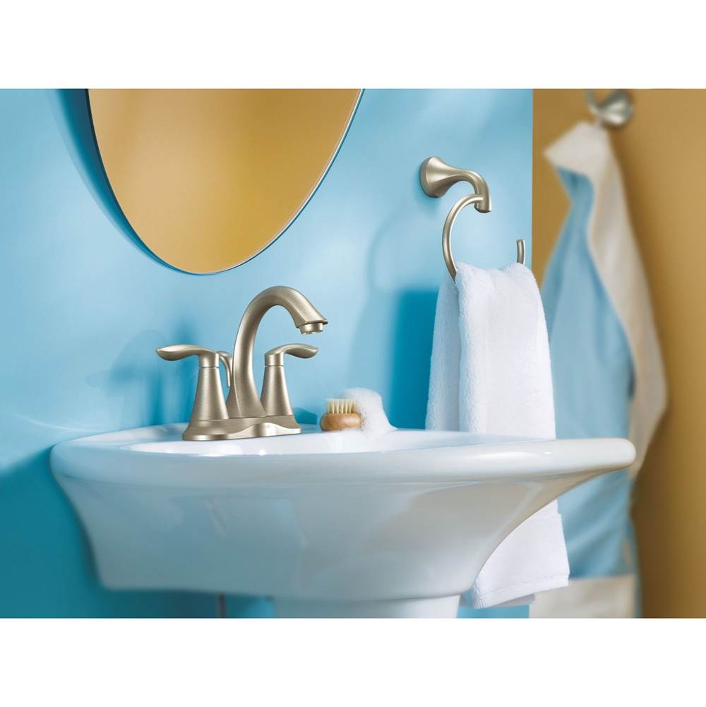 Eva Two-Handle Centerset Bathroom Sink Faucet with Drain Assembly, Chrome