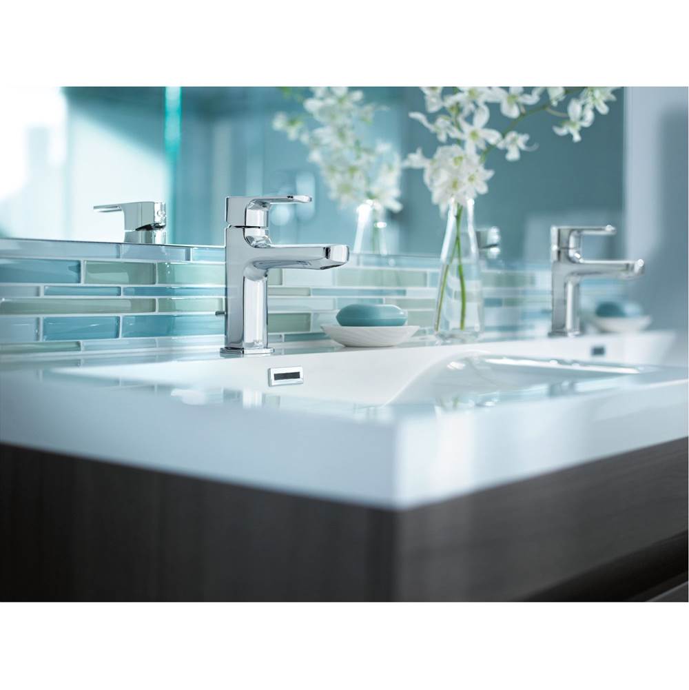 Rizon One-Handle Modern Bathroom Faucet with Drain Assembly, Chrome