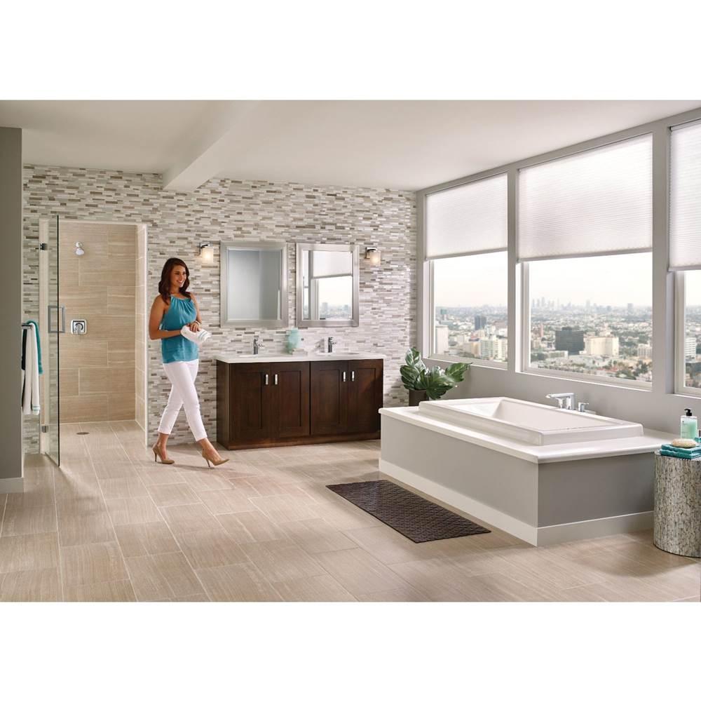 Rizon Single-Handle Posi-Temp Shower Faucet Trim Kit in Brushed Nickel (Valve Sold Separately)