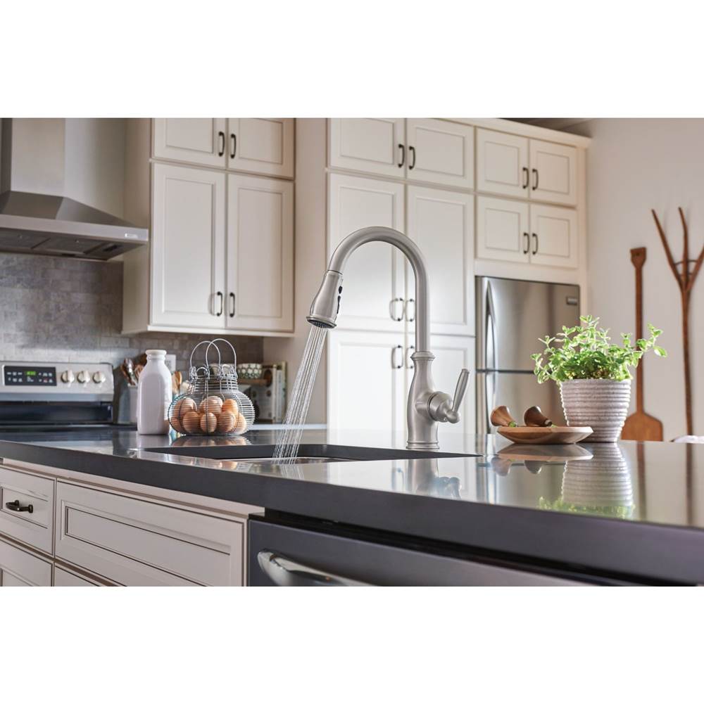 Brantford One-Handle Pulldown Kitchen Faucet Featuring Power Boost and Reflex, Chrome