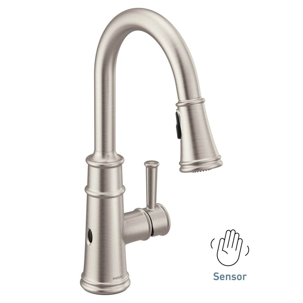 Belfield Touchless 1-Handle Pull-Down Sprayer Kitchen Faucet with MotionSense Wave and Power Clean in Spot Resist Stainless