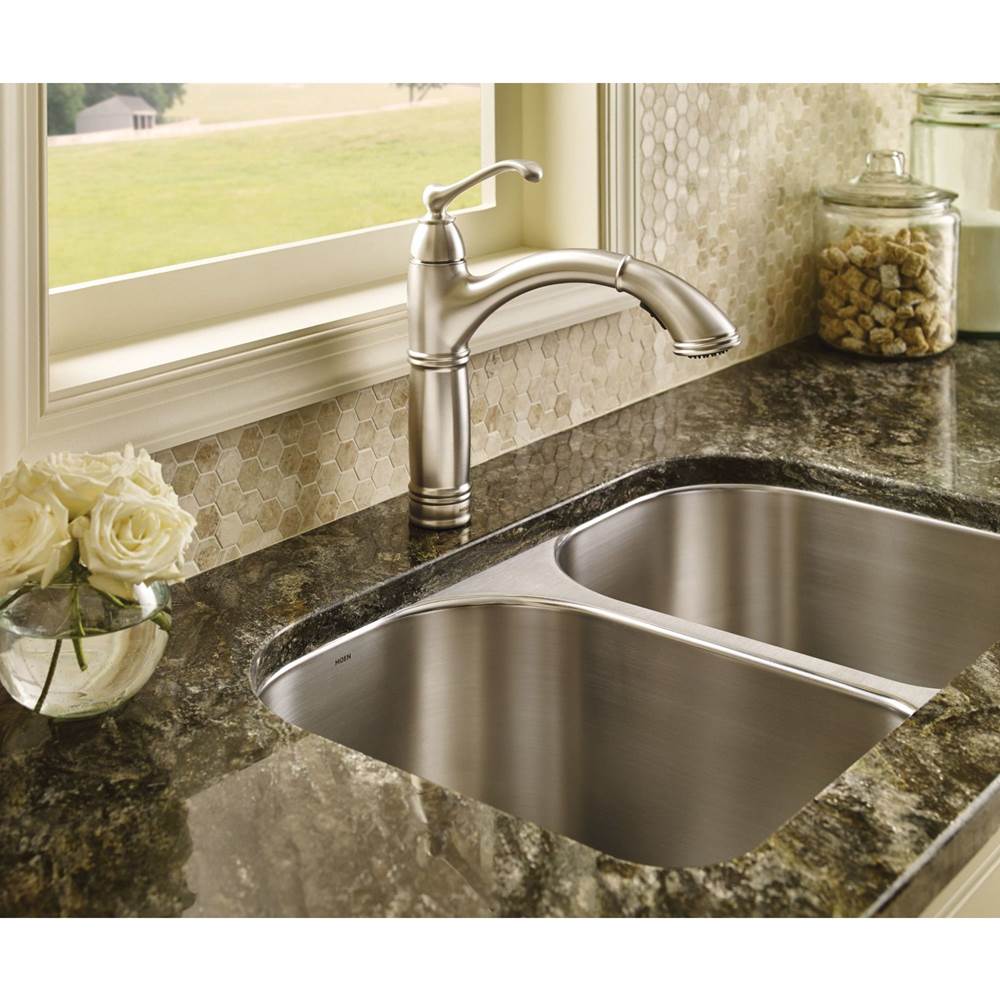 Brantford One-Handle Pullout Kitchen Faucet Featuring Power Clean and Reflex, Spot Resist Stainless