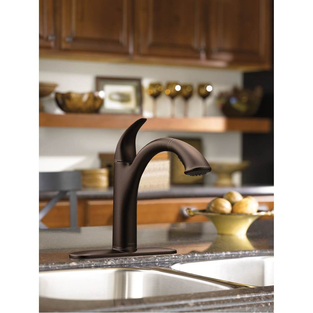 Camerist One-Handle Pullout Kitchen Faucet Featuring Power Clean and Reflex, Oil Rubbed Bronze