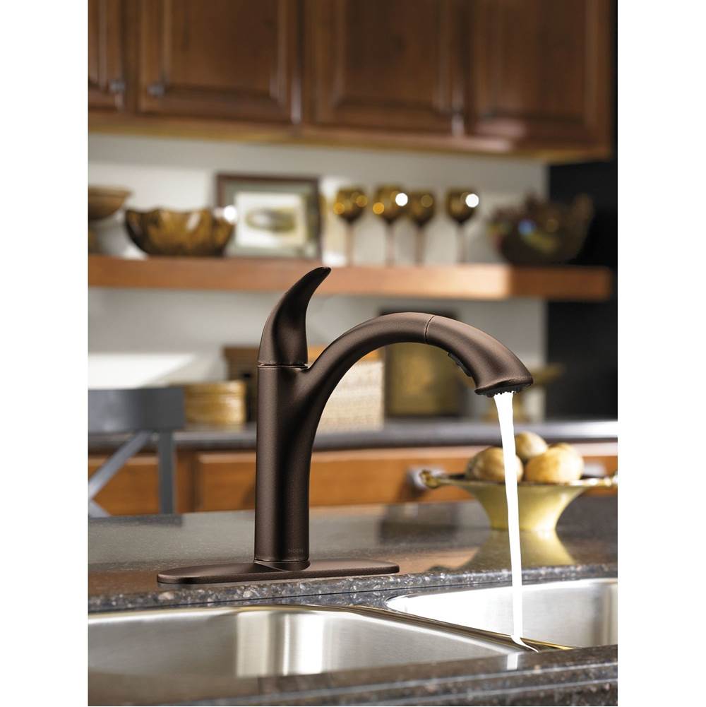 Camerist One-Handle Pullout Kitchen Faucet Featuring Power Clean and Reflex, Oil Rubbed Bronze