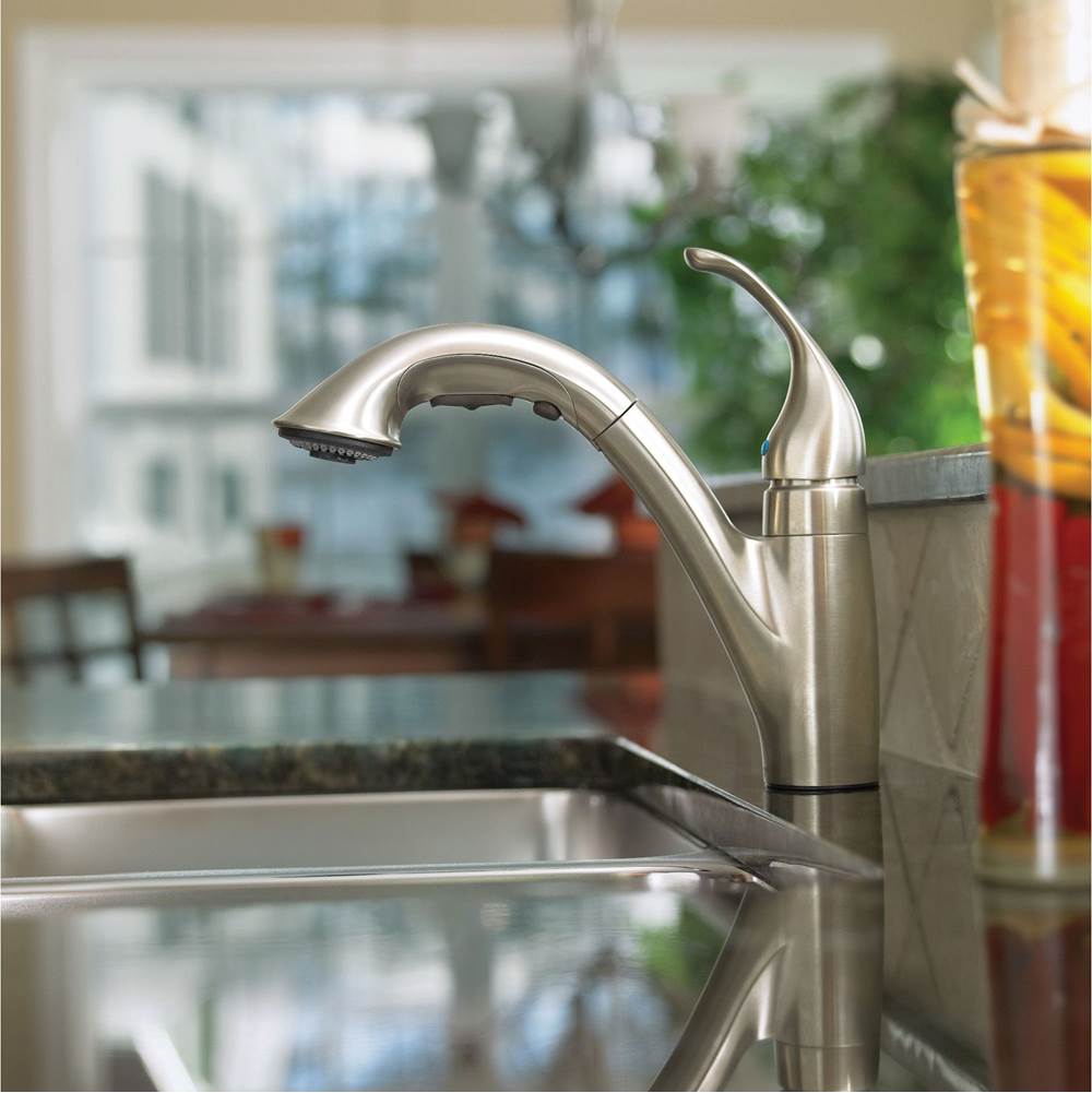 Camerist One-Handle Pullout Kitchen Faucet Featuring Power Clean and Reflex, Chrome