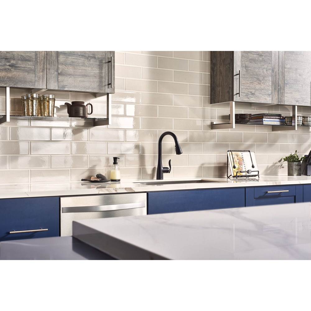 Arbor One-Handle Pulldown Kitchen Faucet Featuring Power Boost and Reflex, Matte Black