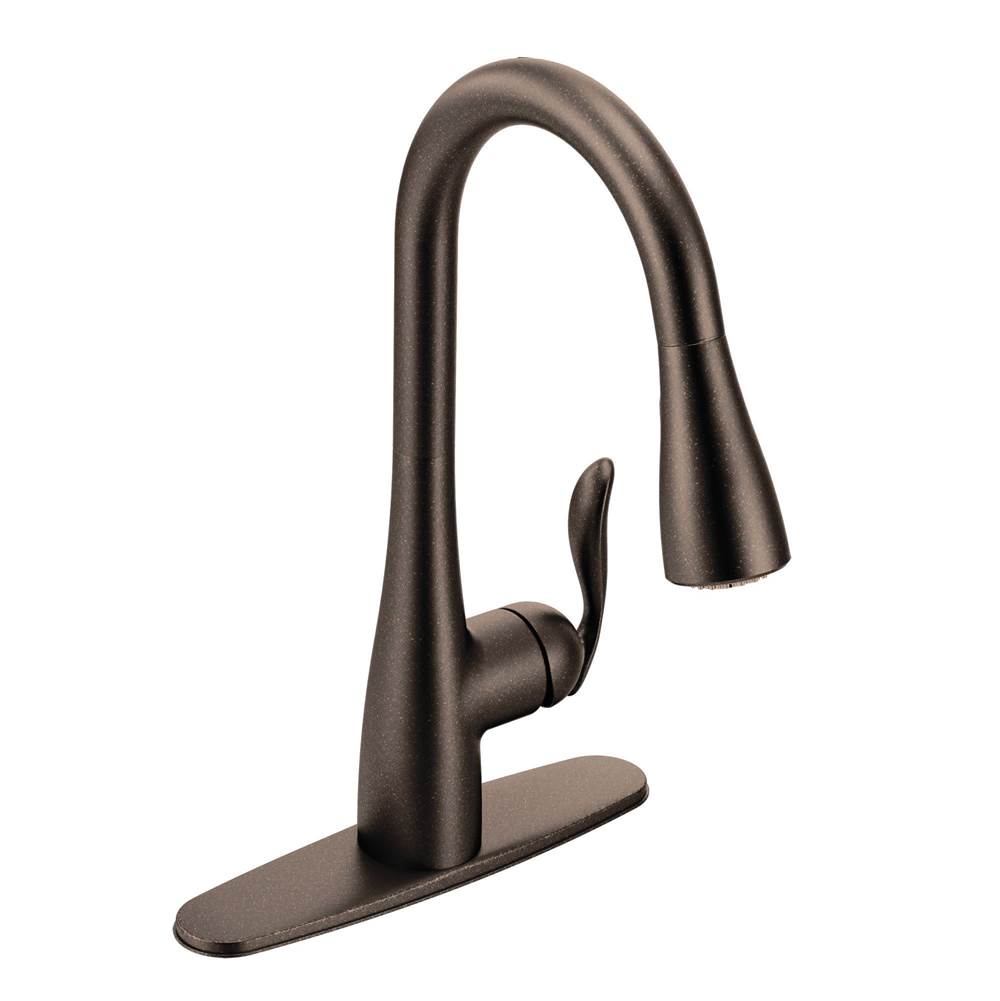 Arbor One-Handle Pulldown Kitchen Faucet Featuring Power Boost and Reflex, Matte Black