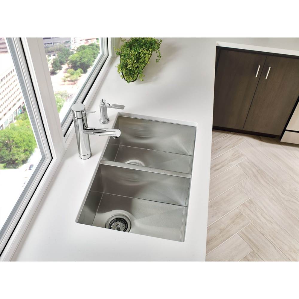 1800 Series 18-Gauge Single Bowl Undermount Sink, Stainless Steel
