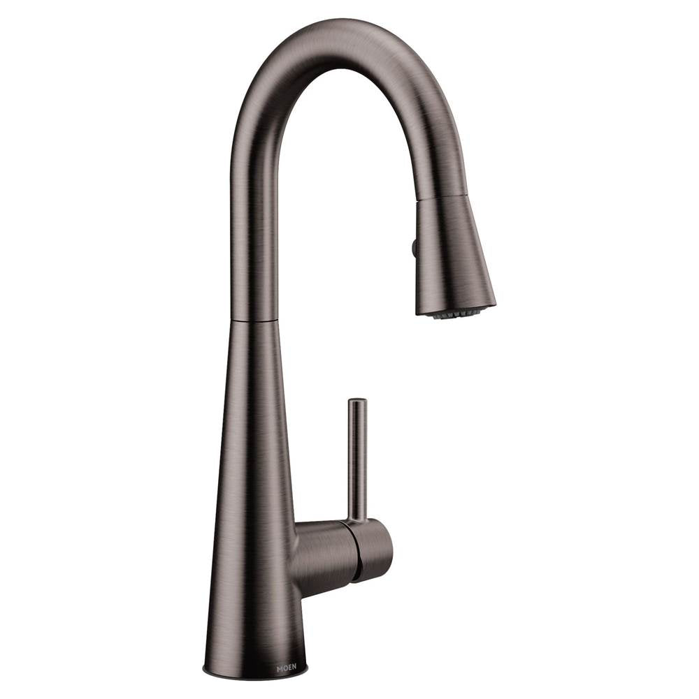 Sleek Single-Handle Pull-Down Sprayer Bar Faucet Featuring Reflex and Power Clean in Chrome
