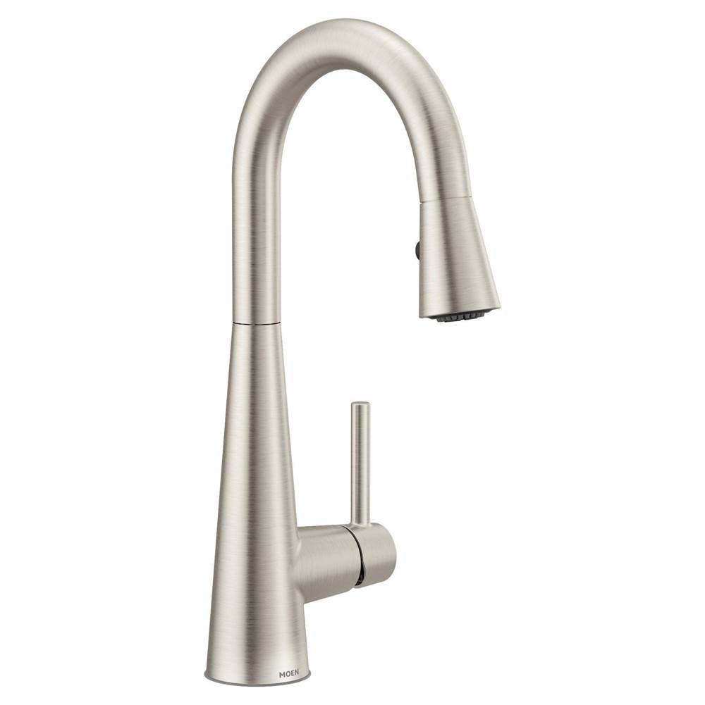 Sleek Single-Handle Pull-Down Sprayer Bar Faucet Featuring Reflex and Power Clean in Chrome