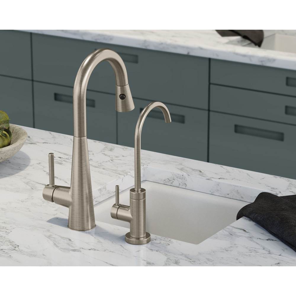 Sleek Single-Handle Pull-Down Sprayer Bar Faucet Featuring Reflex and Power Clean in Chrome
