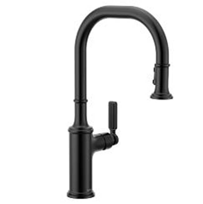 Moen - Matte Black One-Handle Pulldown Kitchen Faucet - Matte Black