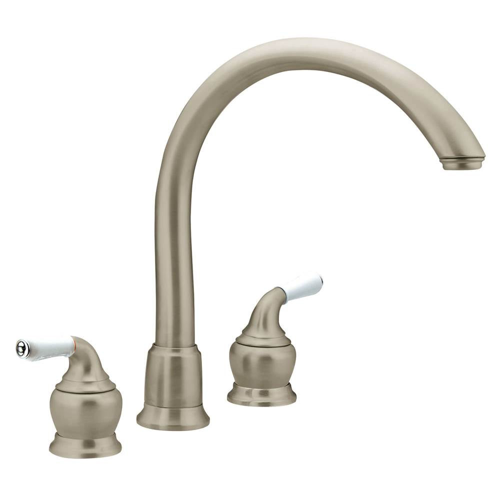 Monticello Replacement Handle Knob Insert, Porcelain and Chrome (2-Pack)