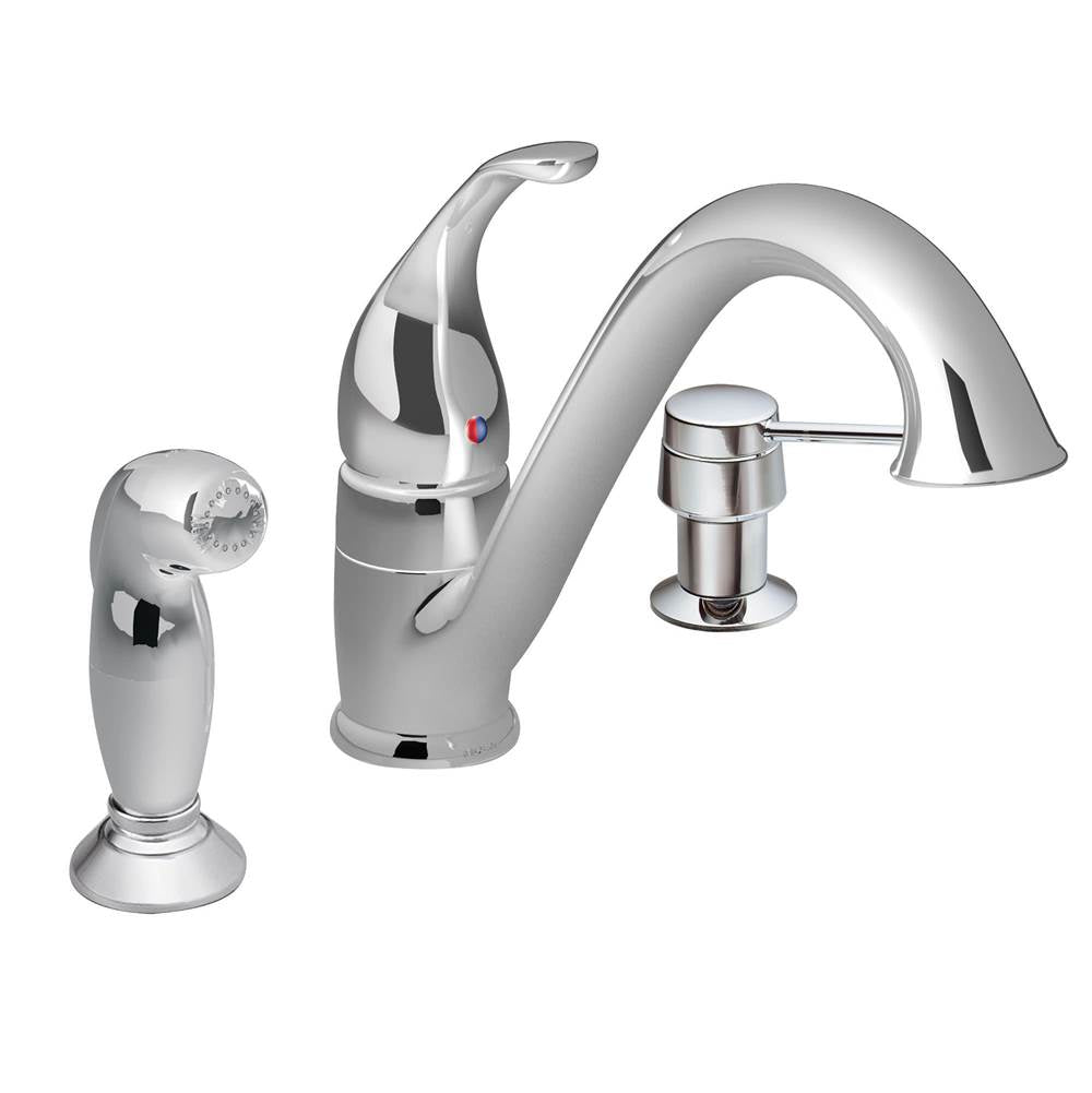 Camerist One-Handle Low Arc Kitchen Faucet, Chrome