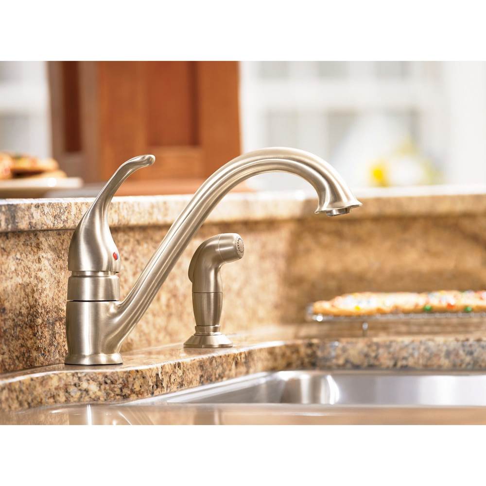 Camerist One-Handle Low Arc Kitchen Faucet, Chrome